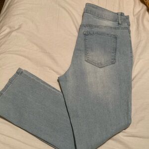 d. jeans Sky Blue Button-Fly Denim